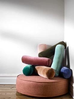Luxury Velvet Bolster - Tobacco -Homewares Shop 2020 luxury velvet bolsters 1