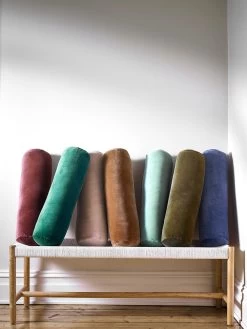 Luxury Velvet Bolster - Forest Night -Homewares Shop 2020 luxury velvet bolsters 2 1