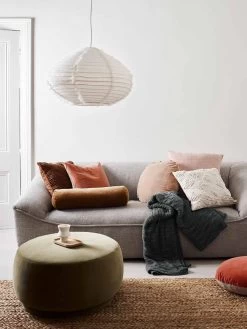 Basket Weave Throw - Shadow -Homewares Shop 2022 living cushions throws 1 3