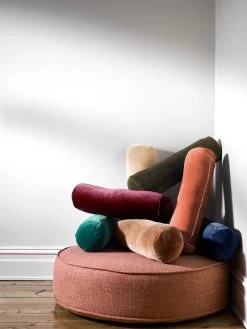 Luxury Velvet Bolster - Brandy -Homewares Shop 2022 luxury velvet bolsters 1 1