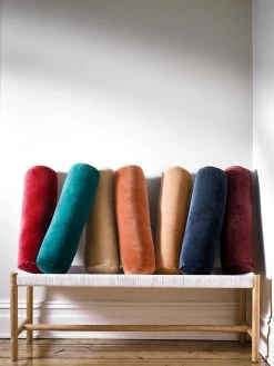 Luxury Velvet Bolster - Auburn -Homewares Shop 2022 luxury velvet bolsters 2