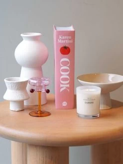 Petit Pompom Candleholder - Pink -Homewares Shop 2023 home decor 1 1 1