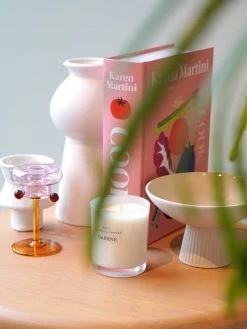 Petit Pompom Candleholder - Pink -Homewares Shop 2023 home decor 3