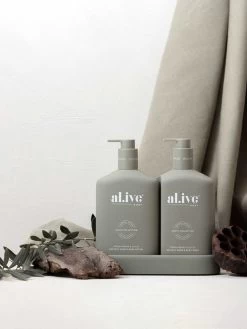 Green Pepper & Lotus Wash & Lotion DUO + Tray -Homewares Shop al ive green pepper lotus duo6