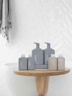 White Tea & Argan Oil Shampoo & Conditioner Duo -Homewares Shop al ive green white tea argan oil shampoo conditioner 2