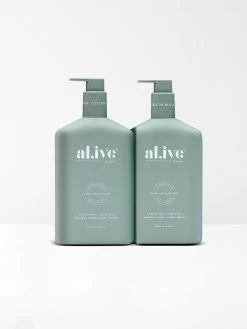 Kaffir Lime & Green Tea Wash & Lotion DUO -Homewares Shop al ive kaffir lime green tea natural hand body lotion