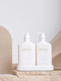 Mango & Lychee Wash & Lotion DUO + Tray -Homewares Shop al ive mangolychee lifestyle 3 2