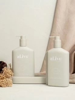Sea Cotton & Coconut Wash & Lotion DUO + Tray -Homewares Shop alive sea cotton coconut lifestyle 1
