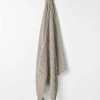 Basket Weave Throw - Feather -Homewares Shop basket weave throw feather