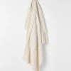 Cable Knit Throw - Winter White