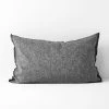 Chambray Fringe Standard Pillowcase - Smoke -Homewares Shop chambray fringe pillowcase smoke