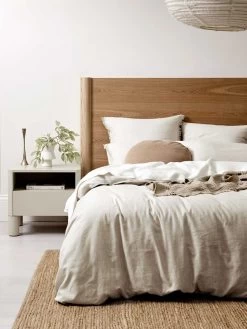 Cloud Fringed Oval Pendant - Natural -Homewares Shop chambray fringe bed linen natural 4