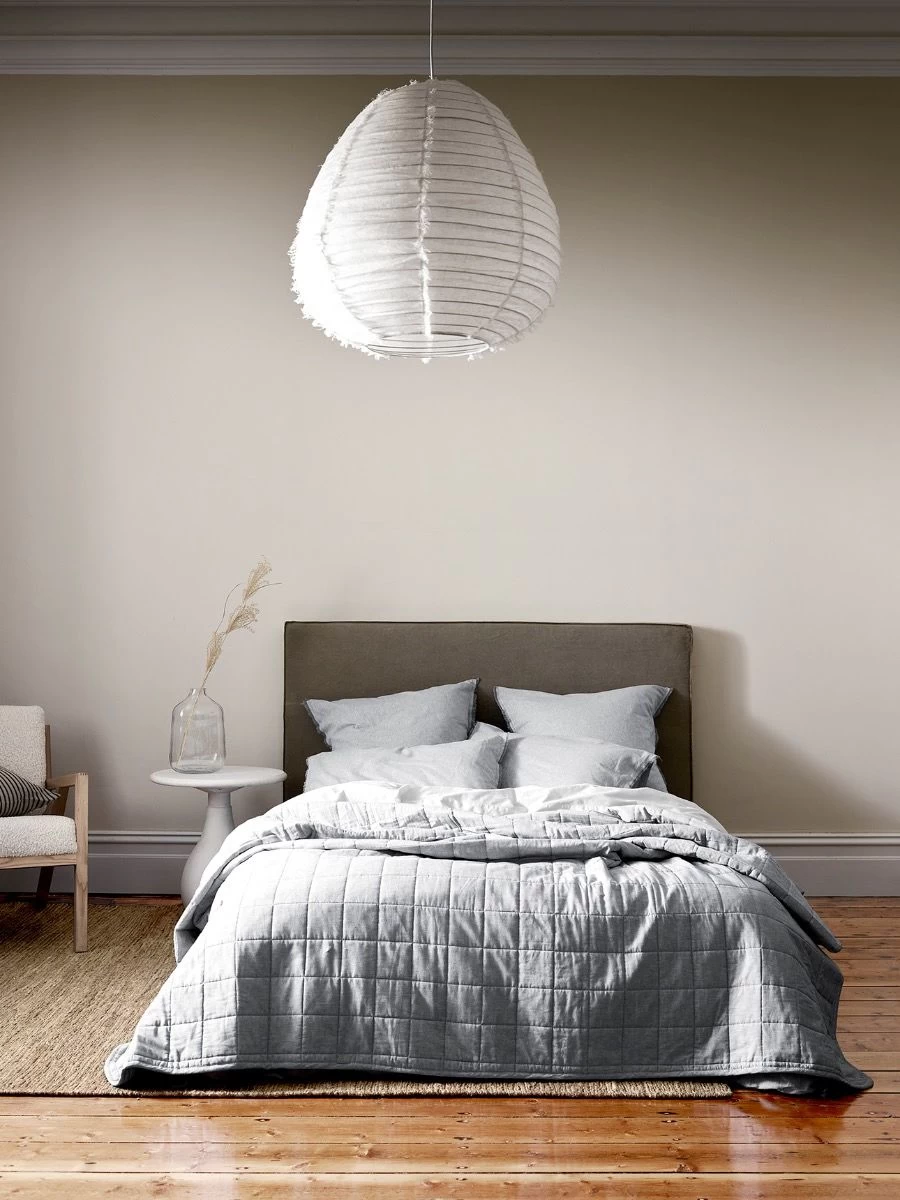 Chambray Coverlet - Dove 4 Chambray Coverlet - Dove - Image 2