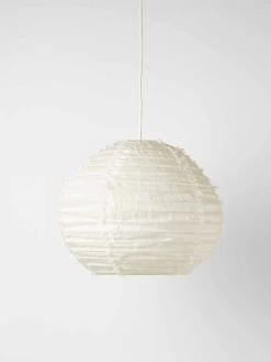 Cloud Fringed Ball Pendant - Marshmallow