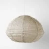 Cloud Fringed Oval Pendant - Natural -Homewares Shop cloud fringed linen pendant oval natural