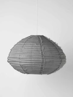 Cloud Fringed Oval Pendant - Smoke