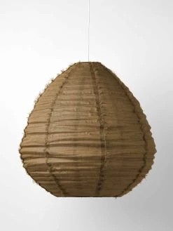 Cloud Fringed Pear Pendant - Bronze