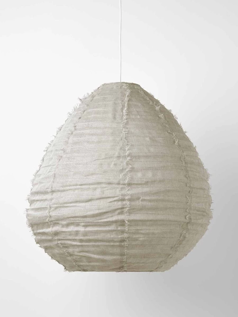 Cloud Fringed Pear Pendant - Dove 3 Cloud Fringed Pear Pendant - Dove