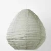 Cloud Fringed Pear Pendant - Limestone -Homewares Shop cloud fringed linen pendant pear limestone