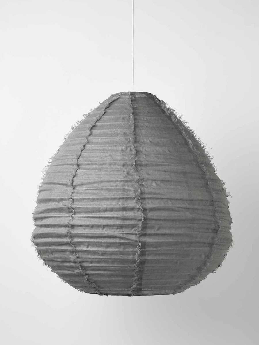 Cloud Fringed Pear Pendant - Smoke 2 Cloud Fringed Pear Pendant - Smoke