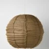 Cloud Fringed Round Pendant - Bronze -Homewares Shop cloud fringed linen pendant round bronze