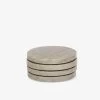 Siena Marble Coaster Set - Latte -Homewares Shop coast to coast roud marble coasters beige