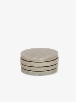 Siena Marble Coaster Set - Latte