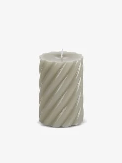 Twist Small Pillar Candle - Sage