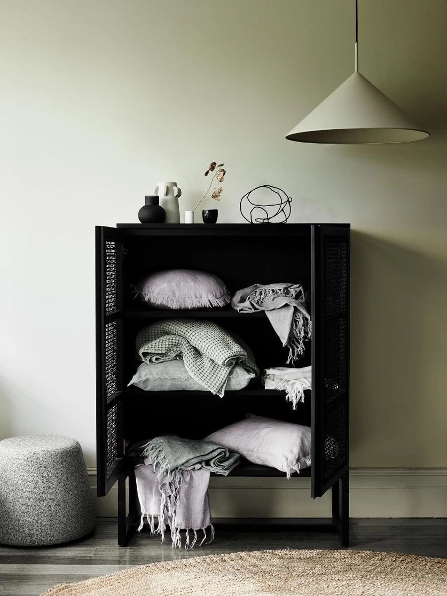 Vintage Linen Fringe Throw - Limestone 4 Vintage Linen Fringe Throw - Limestone - Image 2