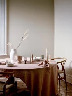 Vintage Linen Napkins Set Of 4 - Clay 12 Vintage Linen Napkins Set Of 4 - Clay -Homewares Shop dining table clay 1