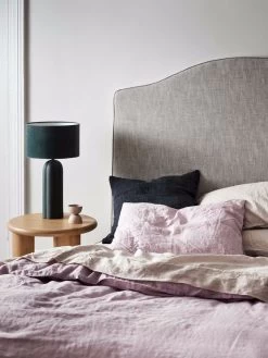 Emile Pure Linen Quilt Cover - Burnished Lilac -Homewares Shop emile bedlinen burnished lilac 2 3 1