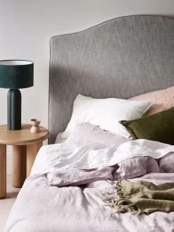 Emile Pure Linen Quilt Cover - Burnished Lilac -Homewares Shop emile bedlinen burnished lilac 4 3 1