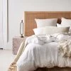 Emile Pure Linen Quilt Cover - Marshmallow -Homewares Shop emile bedlinen marshmallow 1 3