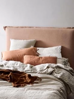 Emile Pure Linen European Pillowcase - Natural -Homewares Shop emile bedlinen natural 3 5