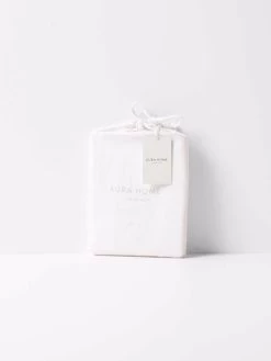 Emile Pure Linen Standard Pillowcase - Marshmallow 9 Emile Pure Linen Standard Pillowcase - Marshmallow -Homewares Shop emile packaging pillowcase marshmallow