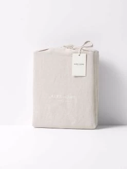 Emile Pure Linen Quilt Cover - Natural -Homewares Shop emile packaging quilt cover natural 3