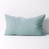 Emile Linen Standard Pillowcase - Aegean Blue 2 Emile Linen Standard Pillowcase - Aegean Blue -Homewares Shop emile pillowcase standard aegean blue
