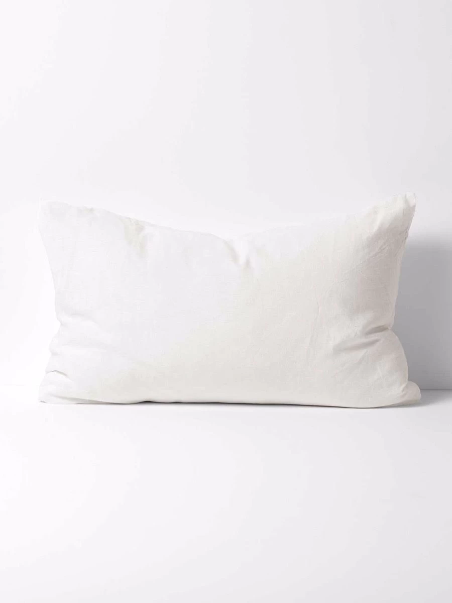 Emile Pure Linen Standard Pillowcase - Marshmallow 3 Emile Pure Linen Standard Pillowcase - Marshmallow