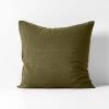 Emile Pure Linen European Pillowcase - Bronzed Olive