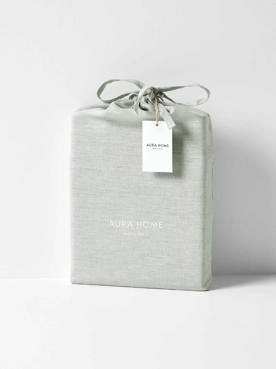 Emile Linen Flat Sheet - Mineral 6 Emile Linen Flat Sheet - Mineral - Image 4