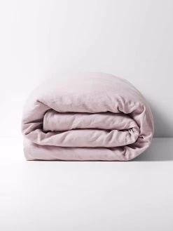 Emile Pure Linen Quilt Cover - Burnished Lilac -Homewares Shop emile quilt cover burnished lilac 2 1