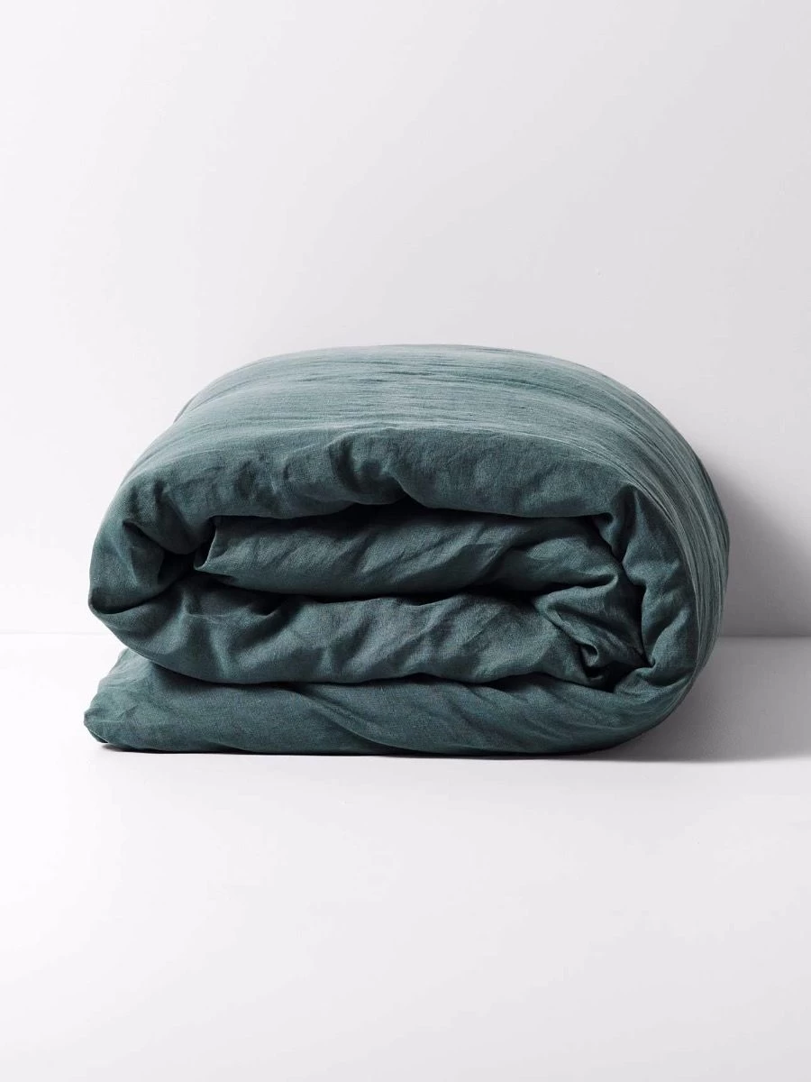 Emile Pure Linen Quilt Cover - Greystone 7 Emile Pure Linen Quilt Cover - Greystone - Image 5