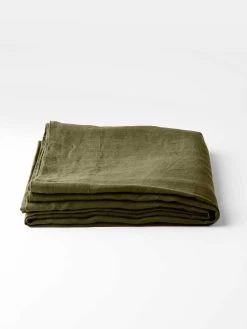 Emile Linen Flat Sheet - Bronzed Olive 8 Emile Linen Flat Sheet - Bronzed Olive -Homewares Shop emile sheets bronzed olive 3