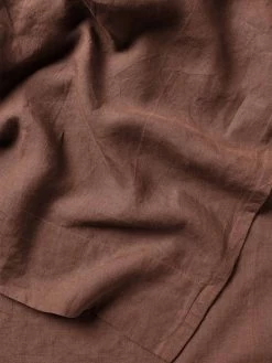 Emile Pure Linen Quilt Cover - Clove -Homewares Shop emile sheets clove 4 5