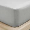 Emile Linen Fitted Sheet - Glacier