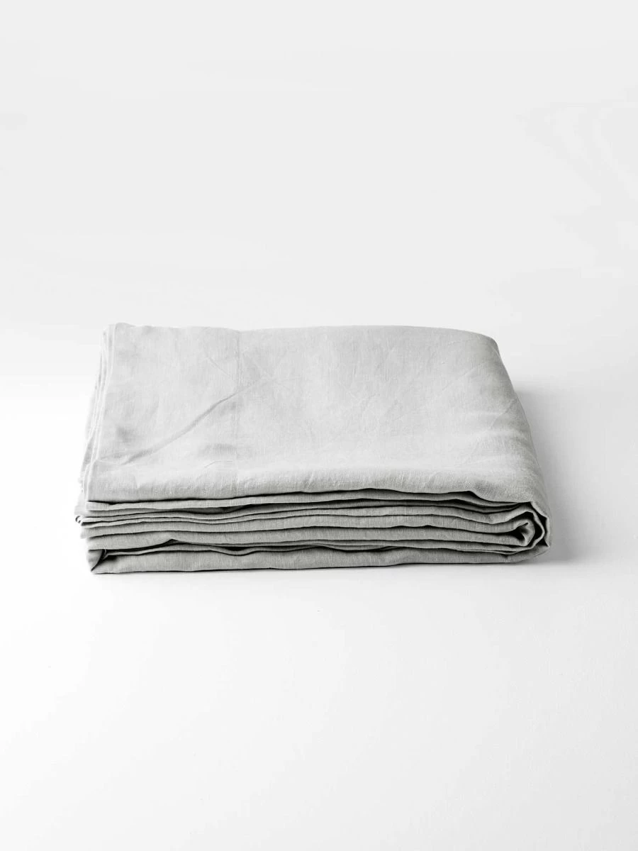 Emile Linen Flat Sheet - Glacier 5 Emile Linen Flat Sheet - Glacier - Image 3