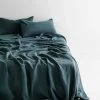 Emile Linen Flat Sheet - Greystone 1 Emile Linen Flat Sheet - Greystone -Homewares Shop emile sheets greystone 1