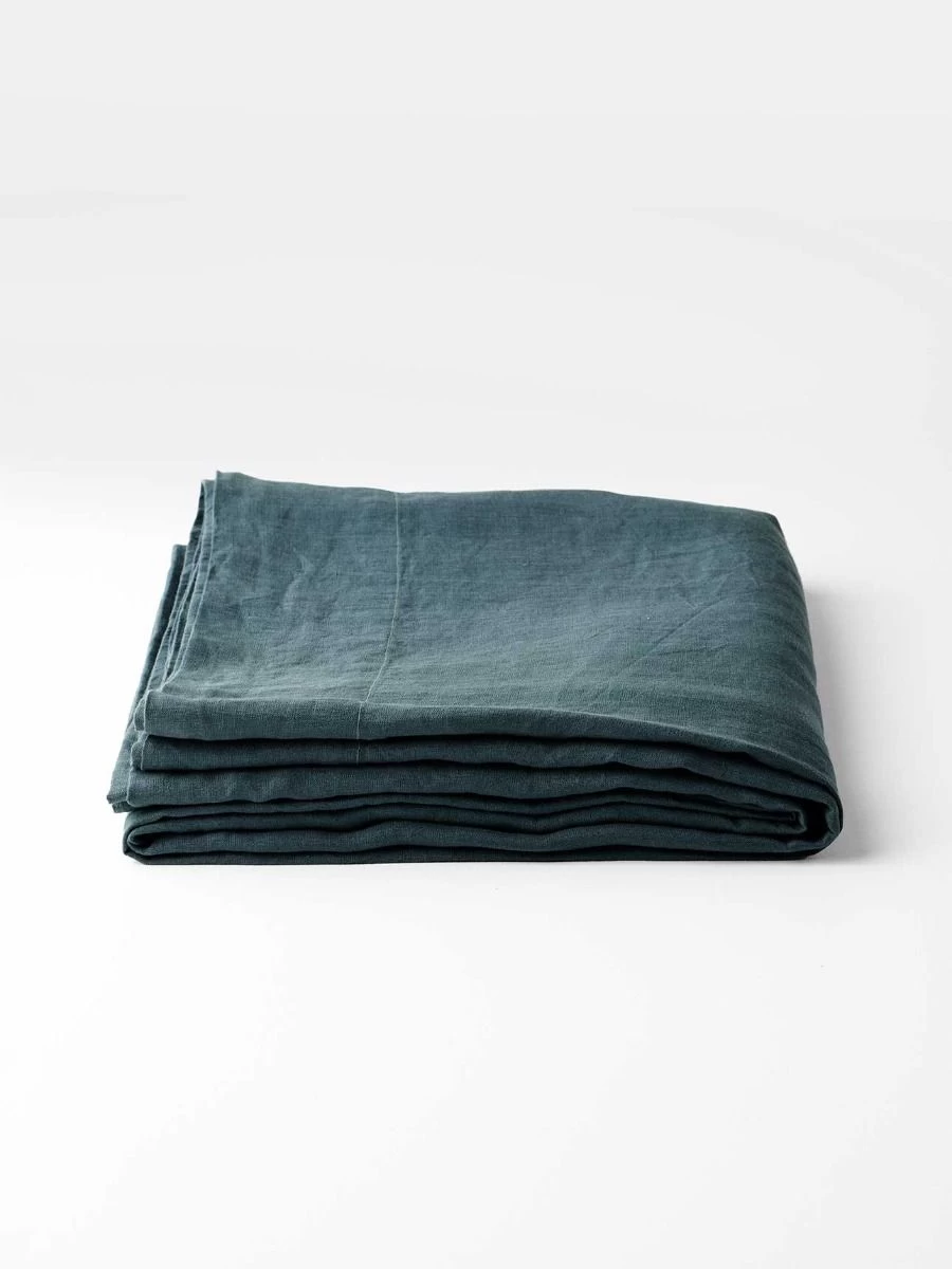 Emile Linen Flat Sheet - Greystone 5 Emile Linen Flat Sheet - Greystone - Image 3