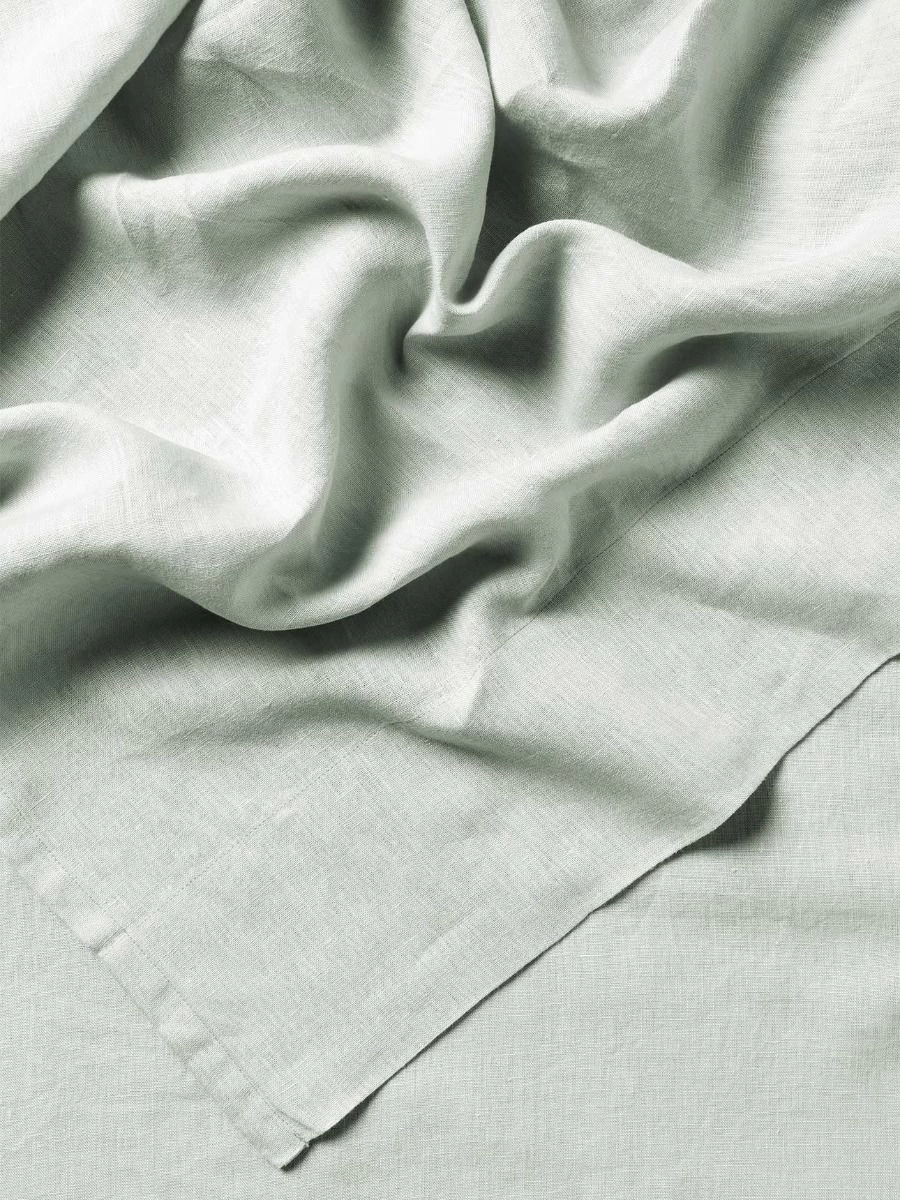 Emile Linen Flat Sheet - Mineral 4 Emile Linen Flat Sheet - Mineral - Image 2