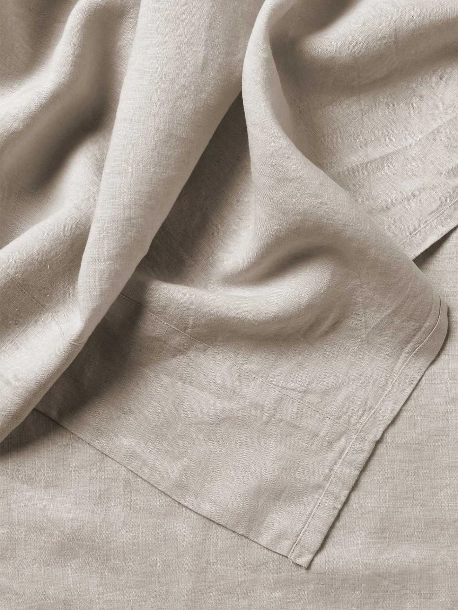 Emile Linen Flat Sheet - Natural 4 Emile Linen Flat Sheet - Natural - Image 2